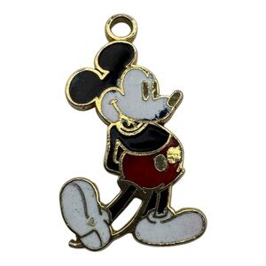 Vintage‎ Walt Disney Productions Mickey Mouse 1” Enamel Charm Pendant